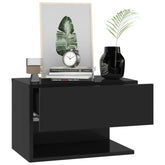 Wall-mounted Bedside Cabinets 2 pcs Concrete Grey